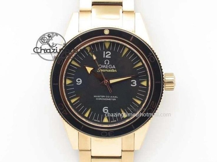 1228 Seamaster 300M 007 SS MK 1:1 Best Edition Black 007 Dial Ceramic Bezel On SS Bracelet A EasyCare 8178